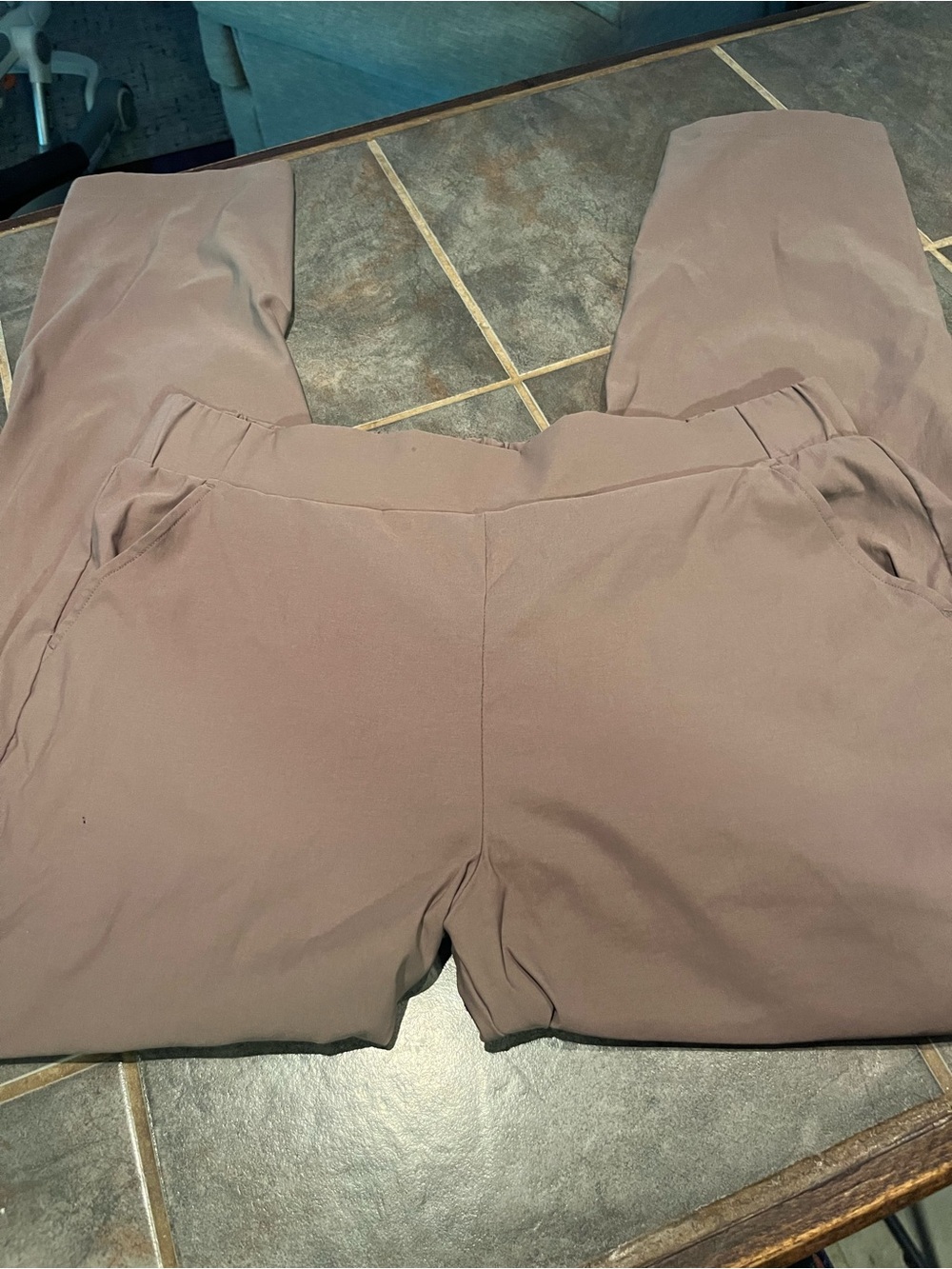 Mocha Athlesuire nylon  Pants - size L